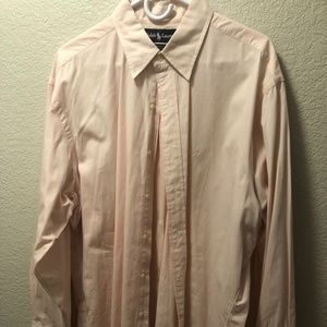 Ralph Lauren LS Pink Dress Shirt - xL